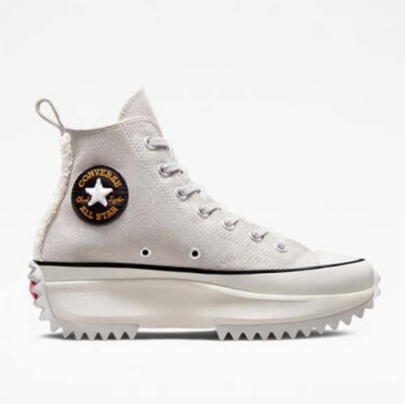 Converse Run Star Hike Sherpa Trim Shoes Size 8.5 Men/10 Women - Picture 3 of 8